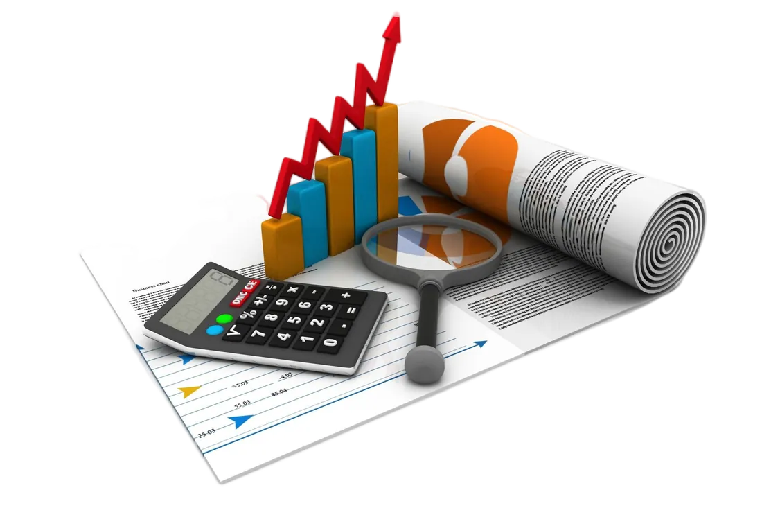 Financial charts, calculator and reports